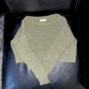 Hollister Green cutout Sweater